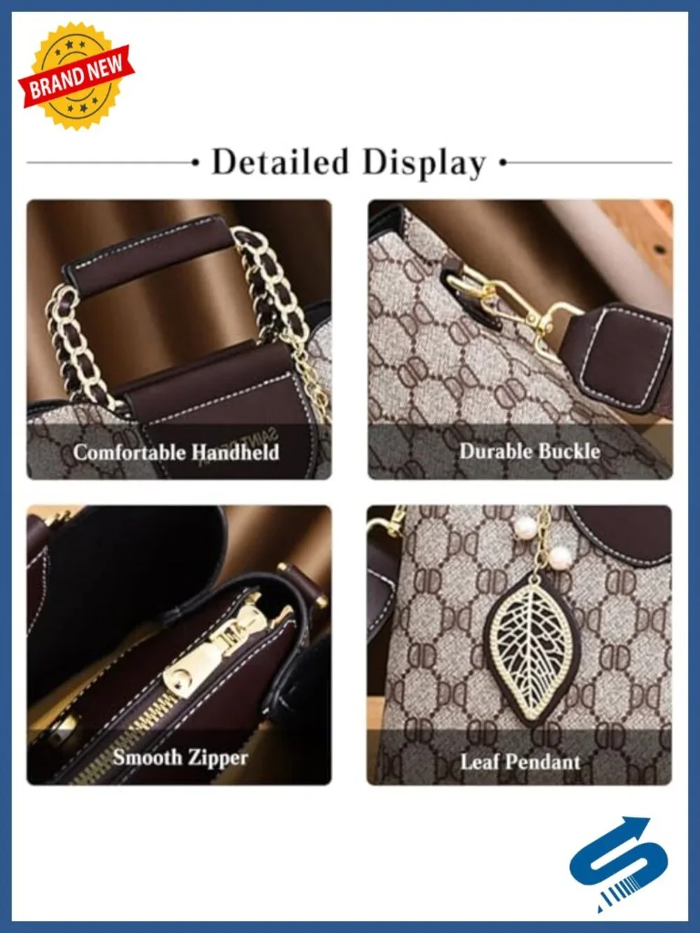 Elegant Women's PU Leather Satchel Handbag Messenger Shoulder Crossbody Bag